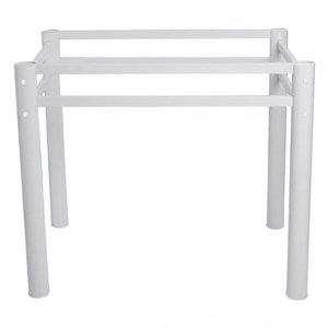 Base Retangular para Mesa Jantar Vidro Pedra Madeira 1.20mt Cor:branco