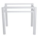 Ver imagem 1 de Base Retangular para Mesa Jantar Vidro Pedra Madeira 1.20mt Cor:branco