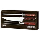 Ver imagem 7 de Conjunto de Faca de Churrasco Inox 3 Peças Chaira Steel Mor