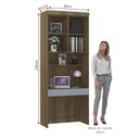 Ver imagem 3 de Bancada de Estudos Modulada 90cm 1 Porta e 1 Gaveta Paris Luciane Móveis