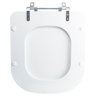 Assento Sanitário Tampa de Vaso Branco Mdf Laqueado El Misti para Bacia Icasa - 5
