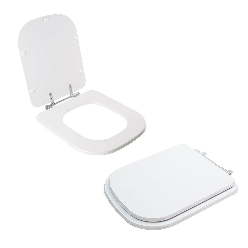 Assento Sanitário Tampa de Vaso Branco Mdf Laqueado El Misti para Bacia Icasa - 2