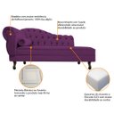 Ver imagem 5 de Kit Diva Recamier Diana 120cm Lado Direito e 2 Poltronas Classic Suede - Doce Sonho Móveis