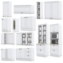 Ver imagem 3 de Cozinha Completa de Canto Americana 14 Peças Branco com Cristaleira - Móveis Henn Branco