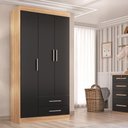 Ver imagem 1 de Guarda-roupa Solteiro 3 Portas 2 Gavetas Kioto