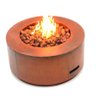 Lareira a Gás para Área Externa em Aço Corten Fire Pit Coliseum - K3 Imports Fire Pit Corten Coliseu - 1