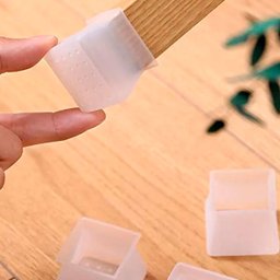 Kit 4 Protetor Pé Cadeira Anti Risco Anti Ruídos de Silicone - 3