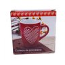Caneca Porcelana Vermelha Coração 310ml - 5