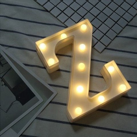 Luminária Led Letra Z - Branca