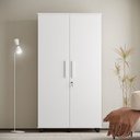 Ver imagem 1 de Armario Multiuso Ouro Amplo e Resistente Ideal para Lavanderia Alimentos e Ultilidades Branco