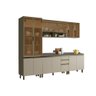 Cozinha Modulada Completa Connect 7 Peças (2 Armários + 2 Balcões + 1 Paneleiro + 2 Complementos - 4