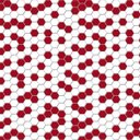 Ver imagem 3 de Papel de Parede Pastilha Colmeia Mix - Várias Cores - Vermelho