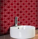 Ver imagem 1 de Adesivo Destacável Pastilha Big Vermelho Escuro - 20 x 20cm - 18 unidades