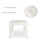 Ver imagem 7 de Mesa Quadrada Plástica de Apoio Multiuso C/ Porta Copos Mor