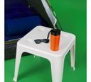 Ver imagem 6 de Mesa Quadrada Plástica de Apoio Multiuso C/ Porta Copos Mor