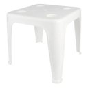 Ver imagem 1 de Mesa Quadrada Plástica de Apoio Multiuso C/ Porta Copos Mor