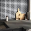 Ver imagem 2 de Papel de Parede Pastilha 3D - Várias Cores - Grafite