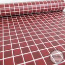 Ver imagem 2 de Papel de Parede Pastilha 3D - Várias Cores - Vermelho Escuro