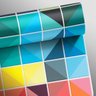 Papel de Parede Azulejo Triângulo - Várias Cores - Prisma - 3
