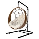 Ver imagem 2 de Cadeira Balanço Ninho Suspenso com Suporte e Almofada Impermeável