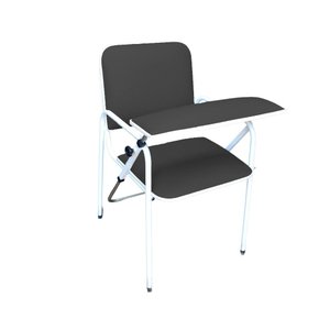 Cadeira Coleta Standard com Braço Frontal Preta