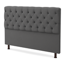 Ver imagem 1 de Cabeceira Queen Suede Cinza - 160x110 Cm