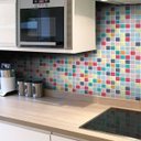 Ver imagem 1 de Papel de Parede Pastilha 3D Mix - Várias Cores - Color