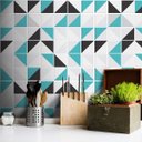 Ver imagem 2 de Papel de Parede Azulejo Retângulo - Várias Cores - Turquesa