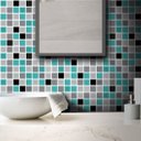 Ver imagem 2 de Papel de Parede Pastilha 3D Mix - Várias Cores - Turquesa