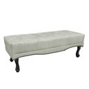 Ver imagem 1 de Recamier Decorativo 140cm Loewe Veludo Pés de Madeira Prata - Gran Belo