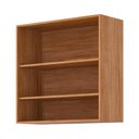 Ver imagem 2 de Armário Aéreo Celeste 80cm 2 Portas Cinamomo/platina - Mgm