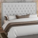 Ver imagem 1 de Cabeceira para Cama Box Casal 150cm Soft Linho Cinza - Sallar Home