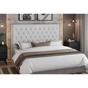 Ver imagem 4 de Cabeceira para Cama Box Casal 150cm Soft Linho Cinza - Sallar Home