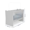 Berço Infantil Simples 15 Branco Qmovi - 3