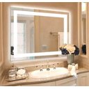 Ver imagem 5 de Espelho 4mm Retangular com Iluminação de Led 3 Cores 100x50 Tecla Touch Decoração Toalete