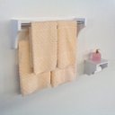 Ver imagem 2 de Kit Acessórios para Banheiro Conjunto 2 Peças Porta Toalhas Papel Higiênico Branco Laca