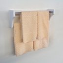 Ver imagem 3 de Kit Acessórios para Banheiro Conjunto 2 Peças Porta Toalhas Papel Higiênico Branco Laca