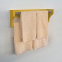 Ver imagem 2 de Toalheiro Duplo Suporte Cabideiro Porta Toalhas de Parede Acessório para Banheiro Amarelo Laca