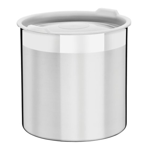 Pote Tramontina Cucina em Aço Inox para Mantimentos com Tampa Plastica 18,5 Cm 5,2 L