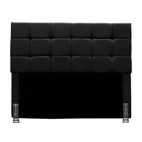 Cabeceira Queen 160 Cm Estofada Mali em Suede com Frame:preto