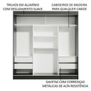 Ver imagem 6 de Guarda-roupa Casal Madesa Reno 3 Portas de Correr com Espelho
