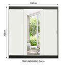 Ver imagem 4 de Guarda-roupa Casal Madesa Reno 3 Portas de Correr com Espelho