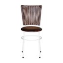 Ver imagem 5 de 4 Cadeiras para Mesa Branca Hawai Avelã Cor:marrom