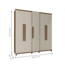 Ver imagem 2 de Guarda Roupa 5 Portas Toyota Cinamomo Off White