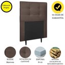 Ver imagem 6 de Cabeceira Estofada Cama Solteiro 90 Cm Helena Suede Marrom