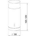 Ver imagem 5 de Coifa de Ilha Tube Isla Redonda 35cm Inox 220v - Tramontina 94833/220