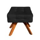 Ver imagem 3 de Puff Giratório Elisa Suede Base Madeira D´rossi Preto