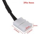 Ver imagem 3 de Kit 5 Engate Rápido Fita Led 8mm Plug P4 Fêmea 12v 24v