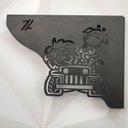 Ver imagem 7 de Mão Francesa Decorativa Preta 20cm Menino Safári Aço para Prateleira Zarg