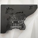 Ver imagem 6 de Mão Francesa Decorativa Preta 20cm Menino Safári Aço para Prateleira Zarg